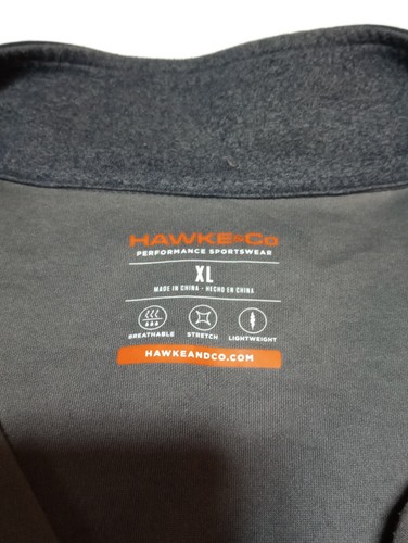 HAWKE & CO. Mens Performance Sportswear Half Zip Pullover Blue Gray EUC - Picture 5 of 9