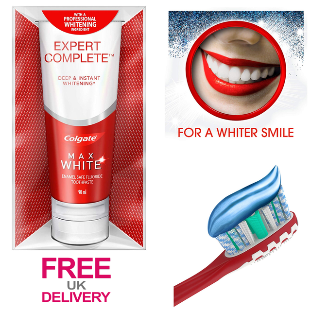 Colgate Max White Expert AntiStain 90ml Whitening Toothpaste for sale