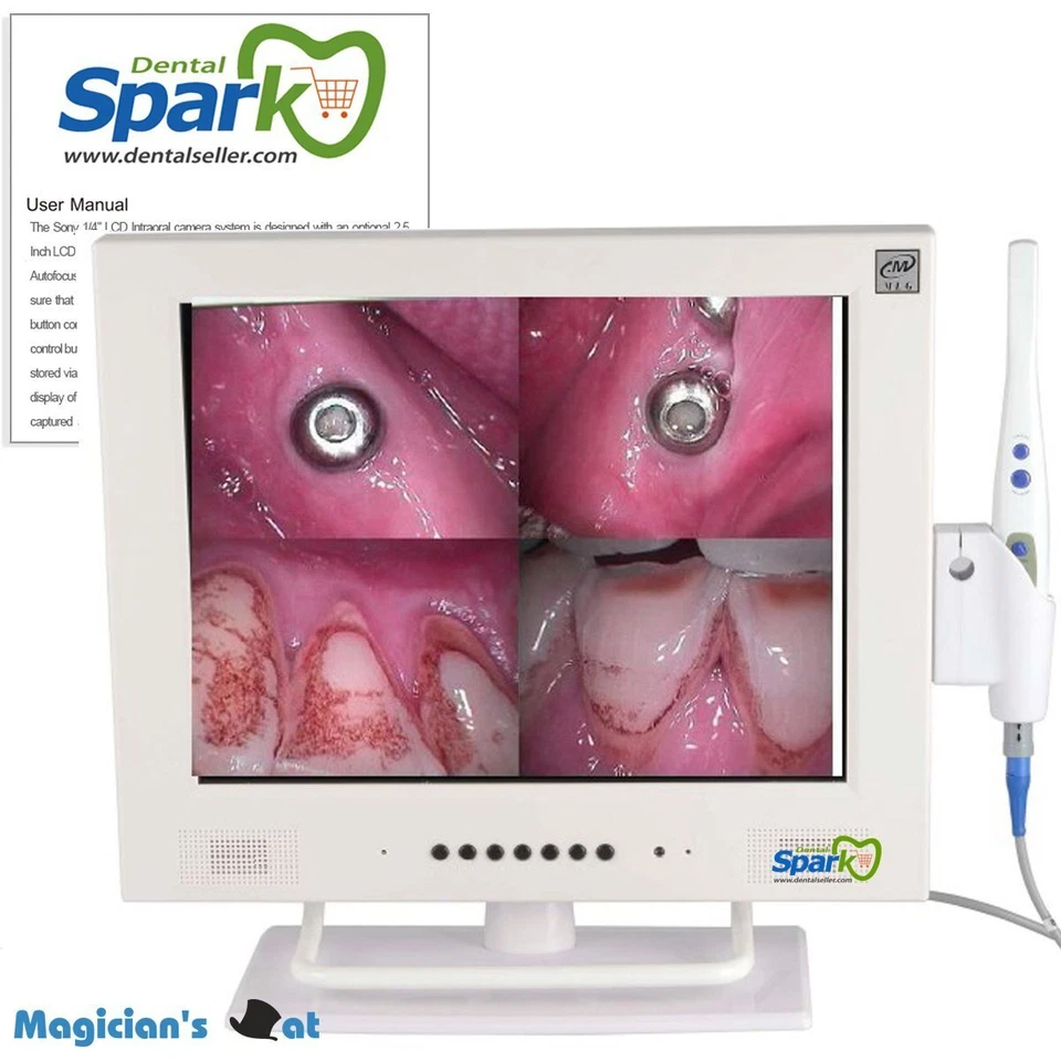 Detector de cámara intraoral dental WI-FI CCD Sony M-958A con monitor LCD de 15 pulgadas Foto 2 de 4