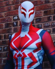 2099 Ultimate Spider-Man Costume Zentai Spiderman Cosplay Halloween Adult 4