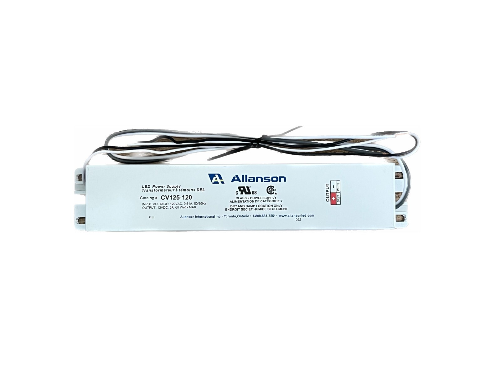 Allanson LED Power Supply CV125120 (12V DC 60W) eBay