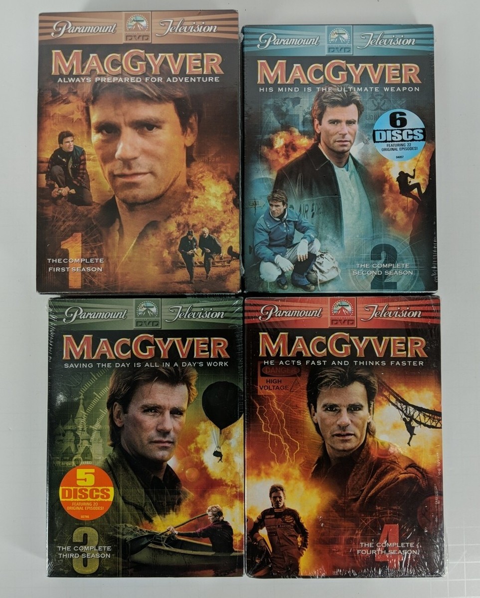 Macgyver Season 1 2 3 4 DVDs~Original 80s Series~NEW Sealed