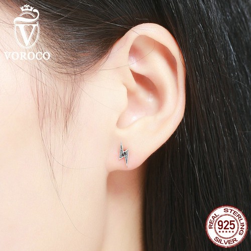 VOROCO Small & Cute Earrings S925 sterling silver with CZ For Women Girls Gifts - Picture 54 of 353