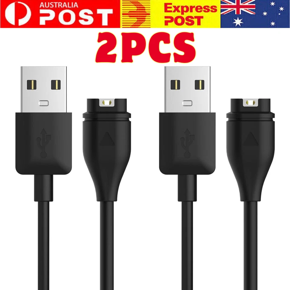 2-Pack Garmin Charger: Vivoactive3/4/4S, Vivomove3/3S, Instinct2/2S, Venu2/2S Sq