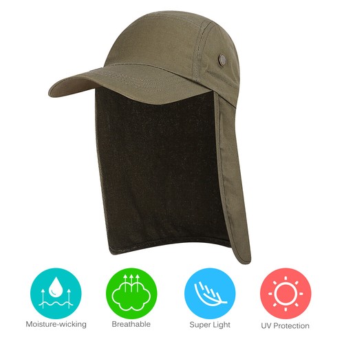 Anglerhut Sonnenhut Mit Nackenschutz Fischerhut Herren Sommerhut Fisherman Hut - Bild 5 von 5