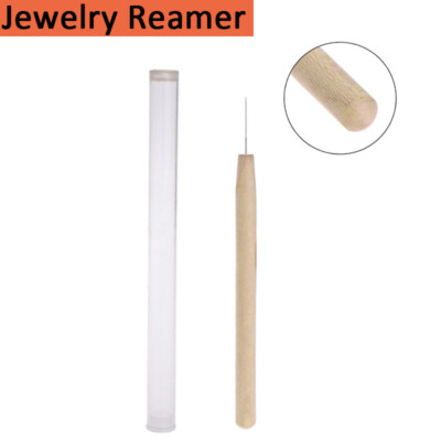 Beads Jewelry Enlarger Tool Wood Handle Holes Handmade Making DIY Reamer Tackle
