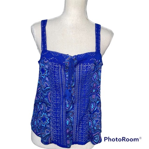 Nuova con etichette - Canotta Hollisters blu con dettaglio ricamato taglia small - Foto 1 di 7