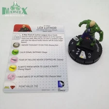 Heroclix Superman / Wonder Woman set Lex Luthor #048 Rare figure w/card!