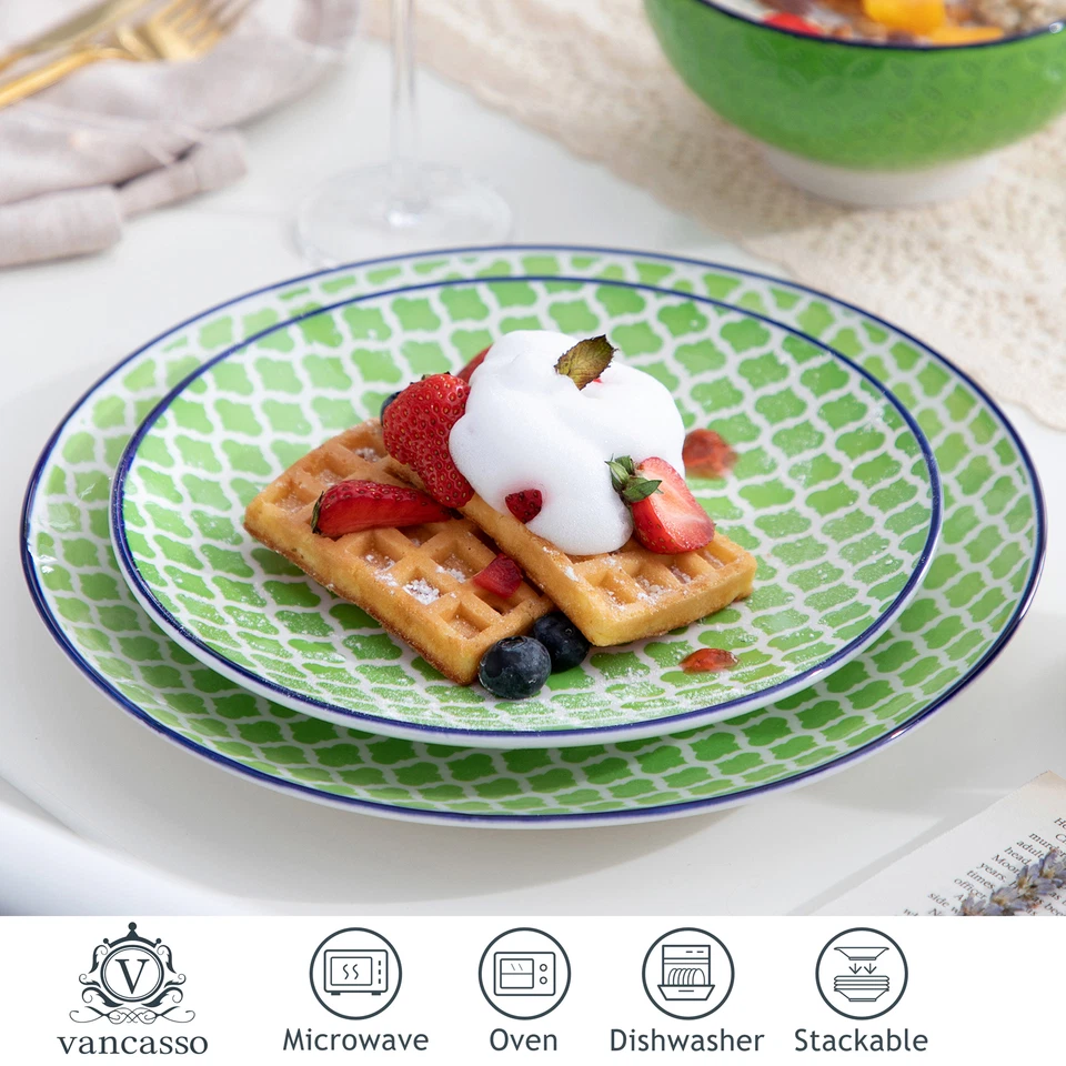 vancasso MACARON Kombiservice Porzellan Tafelservice bunt Geschirrset Teller Set - Bild 4 von 4