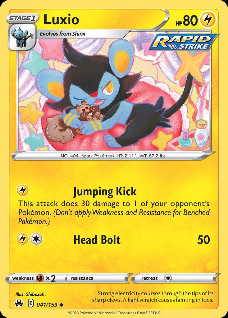 Pokemon Luxio (41/160) Crown Zenith LP