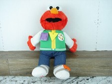 123 ABC Sesame Street READY FOR SCHOOL ELMO Talking Plush 2011 Playskool Hasbro