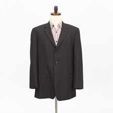 Hugo Boss 44R Brown Sport Coat Blazer Jacket Solid 3B Wool