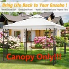300D Gazebo Canopy Top Replacement 2 Tier Patio Outdoor Sunshade Cover Anti UV