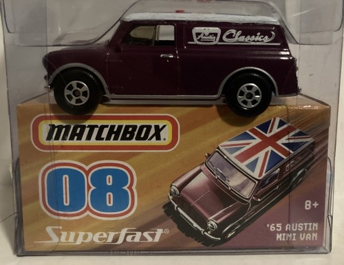 2008 SEALED Matchbox Superfast Classics Purple ‘65 Austin Mini Van SAME DAY SHIP - Picture 6 of 10