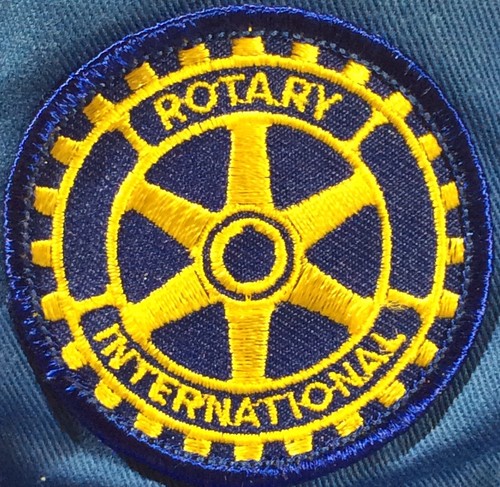 Vintage bestickt Rotery International Patch auf blau Baumwolle Maler Hut NEU - Bild 2 von 7