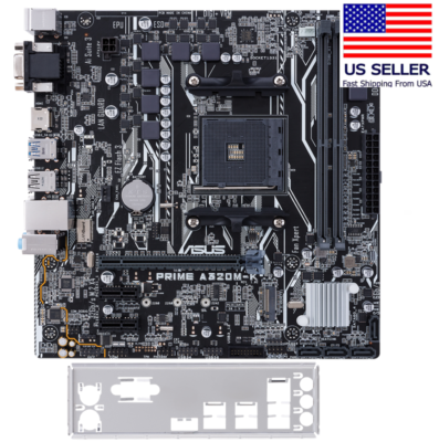 Asus Prime A320M-K mATX AM4 Motherboard (Ryzen 1000-5000