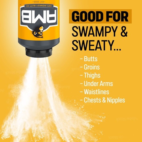 Anti Monkey Butt Anti Chafing, Anti Itch Body Powder and Foot Powder, 8 oz - Picture 2 of 4