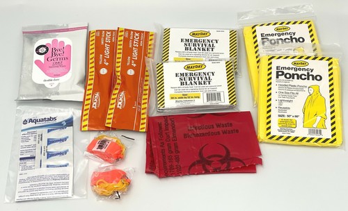 Survival Backpack for 2-Persons in Red, Lime or Yellow w/Iosat Potassium Iodide - Picture 10 of 14