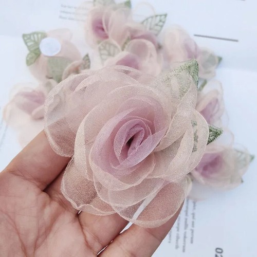 Rose Flower Embroidery Patches 5pcs Applique Sew-on Elegant for DIY Craft Dress - Picture 13 of 24