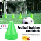 10x Plastic Sports Marker Cones Agility Football Pitch Training Fitness Exercise