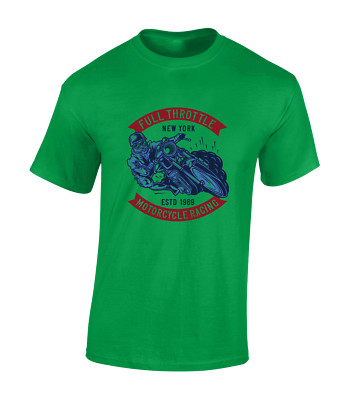 Full Throttle Motorcycle Racing Motorbike Biker Unisex T-Shirt
