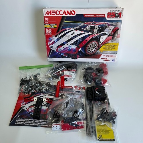 Vintage Erector Meccano Supercar Stem Building Kit Replacement Parts Incomplete - Picture 3 of 4