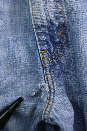Pantalones de mezclilla Levi's 569 2011 sueltos rectos enrevesados ligeros talla 36x34 (meas 36x31) - Imagen 3 de 11