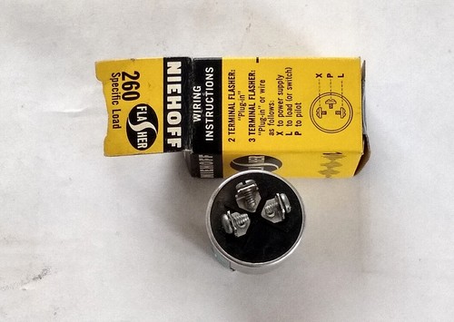 Nos Vintage Niehoff 260 Turn Signal Flasher 6v 2-21CP - Picture 2 of 3
