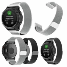 For Garmin Fenix 5 /Forerunner 935/ Approach S60 Milanese Steel Watch Band Strap