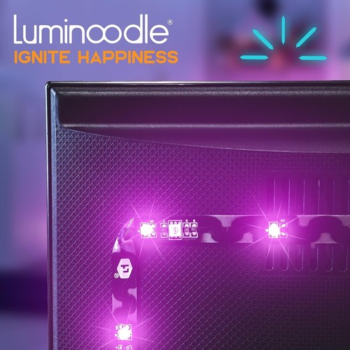 Tira de luces LED de color de iluminación sesgada de TV retroiluminada Luminoodle - XXL 60"- 80" 5m - Imagen 9 de 9