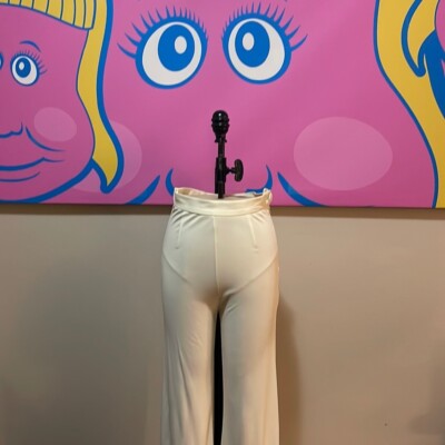 Moschino Cruise Me Baby Ivory Jersey Pants