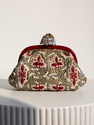 Dolce&Gabbana Fall/Winter 2013 Miss Dea Byzantine Mosaic Gold Red Clutch Bag - Picture 7 of 13