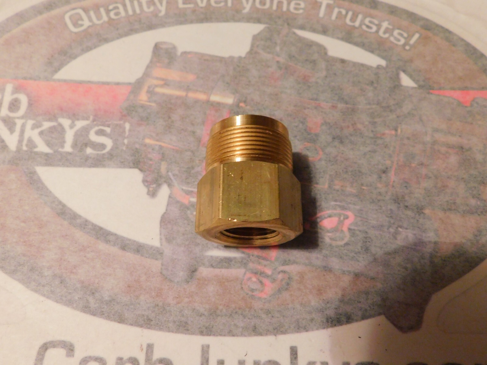 1" 20 Fuel Inlet Fitting 1972 78 Rochester Quadrajet Carburetor 90