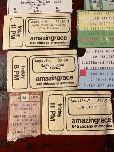 12 VTG.JAZZ CONCERTTICKET STUBS - SUN RA, MINGUS,R.CARTER,B.COBHAM, PAUL WINTER+ - Picture 5 of 6