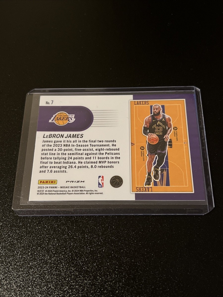 2023-24 Mosaic LeBron James In-Season Tournament Purple SSP 2023-24 Mosaic LeBron James In-Season Tournament Purple SSP