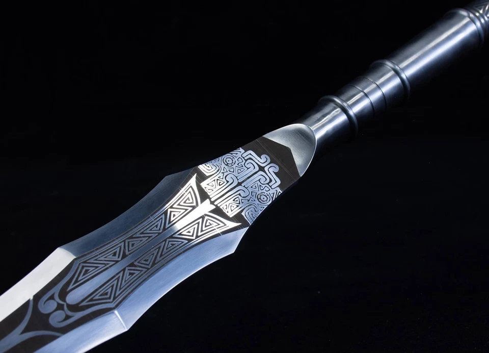 Lanza Larga Afilada Bonita Punta de Lanza de Acero Inoxidable Caza Listo para Batalla Espada-Y1172 Foto 4 de 4