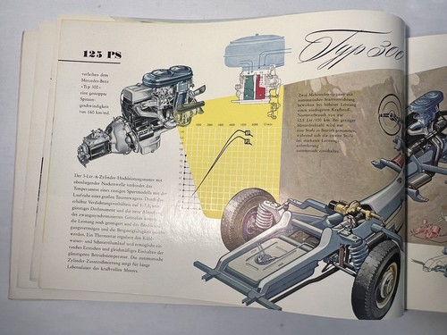Original 1954 Mercedes-Benz Typ 300 Katalogbroschüre (DEUTSCH) Sehr guter Zustand - alles abgebildet - Bild 11 von 15
