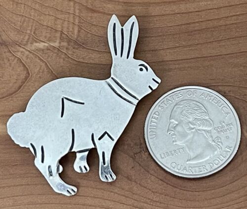 Spilla spilla vintage Taxco Messico 925 sterling 🐇coniglio coniglio TZ-10 fatta a mano - Foto 4 di 7