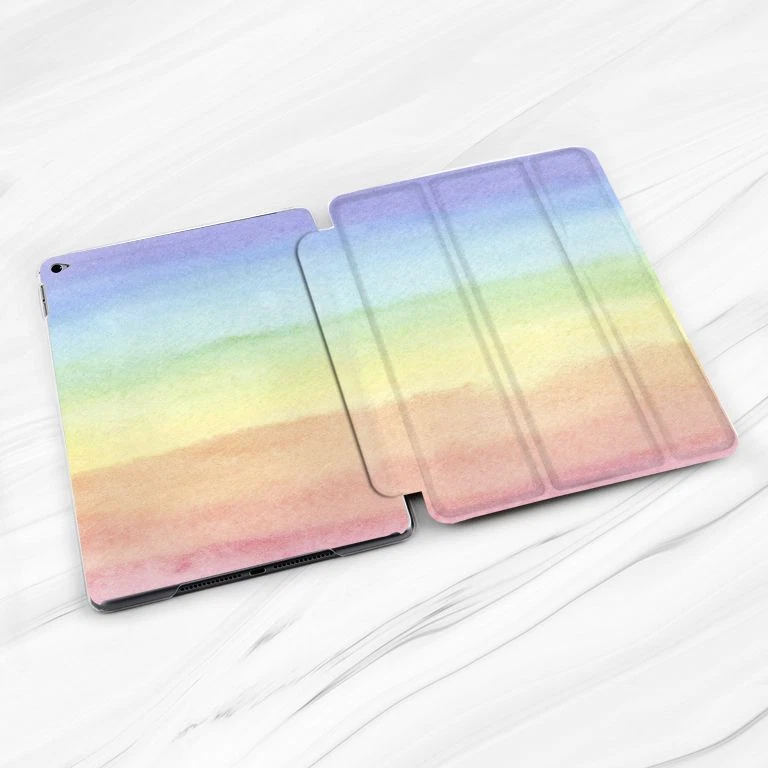 Gradual Watercolor Rainbow Case For iPad 10.2 Air 3 4 5 Pro 9.7 11 12.9 Mini - image 2 of 4