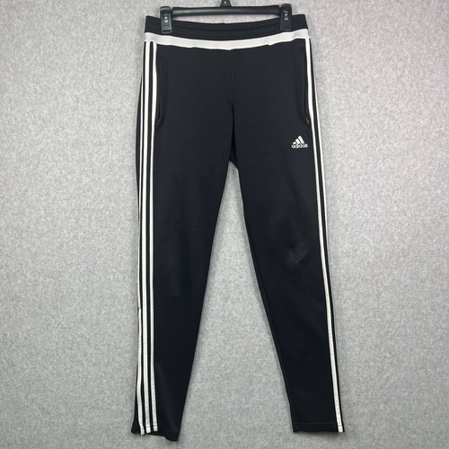 Adidas Hose Damen Medium schwarz & weiß Gummibund Pull On Activewear 29x30