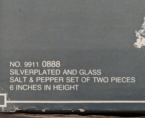 Vintage Salt & Pepper Shakers 6" International Silver Company 1992 Silver Plated - Picture 5 of 7