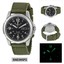 Seiko Solar- Herren Analog Casual Grün Band SNE095P2