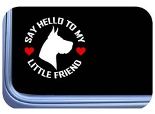 Great Dane Little Friend Decal os 749 vinyl 6" Sticker harlequin