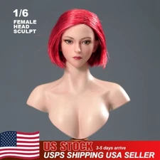 US VERYCOOL VCF-2060 1/6 Female Figure Head Sculpt Trickybaby Girl Soldier Model