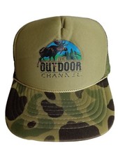 Vintage Outdoor Channel Camoflauge Trucker Mesh Snapback Hat