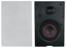 (2) Rockville WA658 6.5" In-Wall Home Speakers w Kevlar Woofer+Silk Dome Tweeter