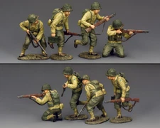 KING & COUNTRY D DAY DD321 U.S. ARMY RANGERS HITTING THE BEACH SET #1 MIB
