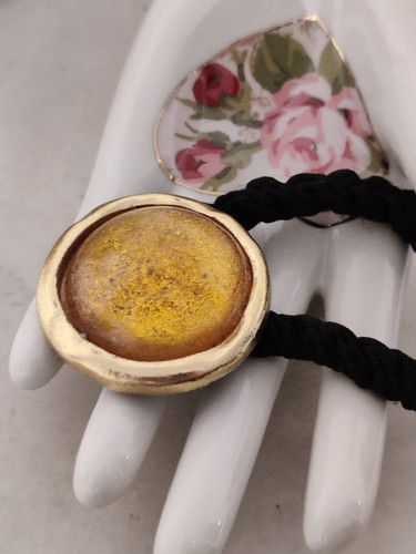 Vintage Biche De Bere Paris Hair Accessory Poured Glass Rare - Picture 10 of 17