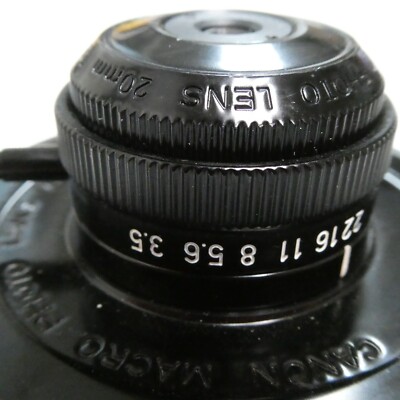 CANON キャノン MACRO LENS 20mm F3.5 カメラ Canon 20 f3.5 Macro Photo (038928) | eBay
