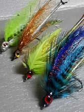 4x ULTIMATE bass 2/0 12cm Saltwater Fly Fishing flies  Clouser minnows surf